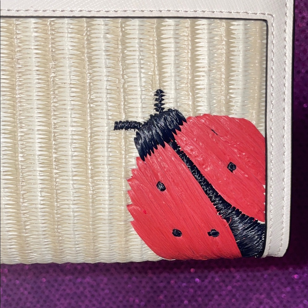 Kate Spade Cream Ladybug Clutch | Cute Spring Wristlet | NWT - Picture 4 of 15